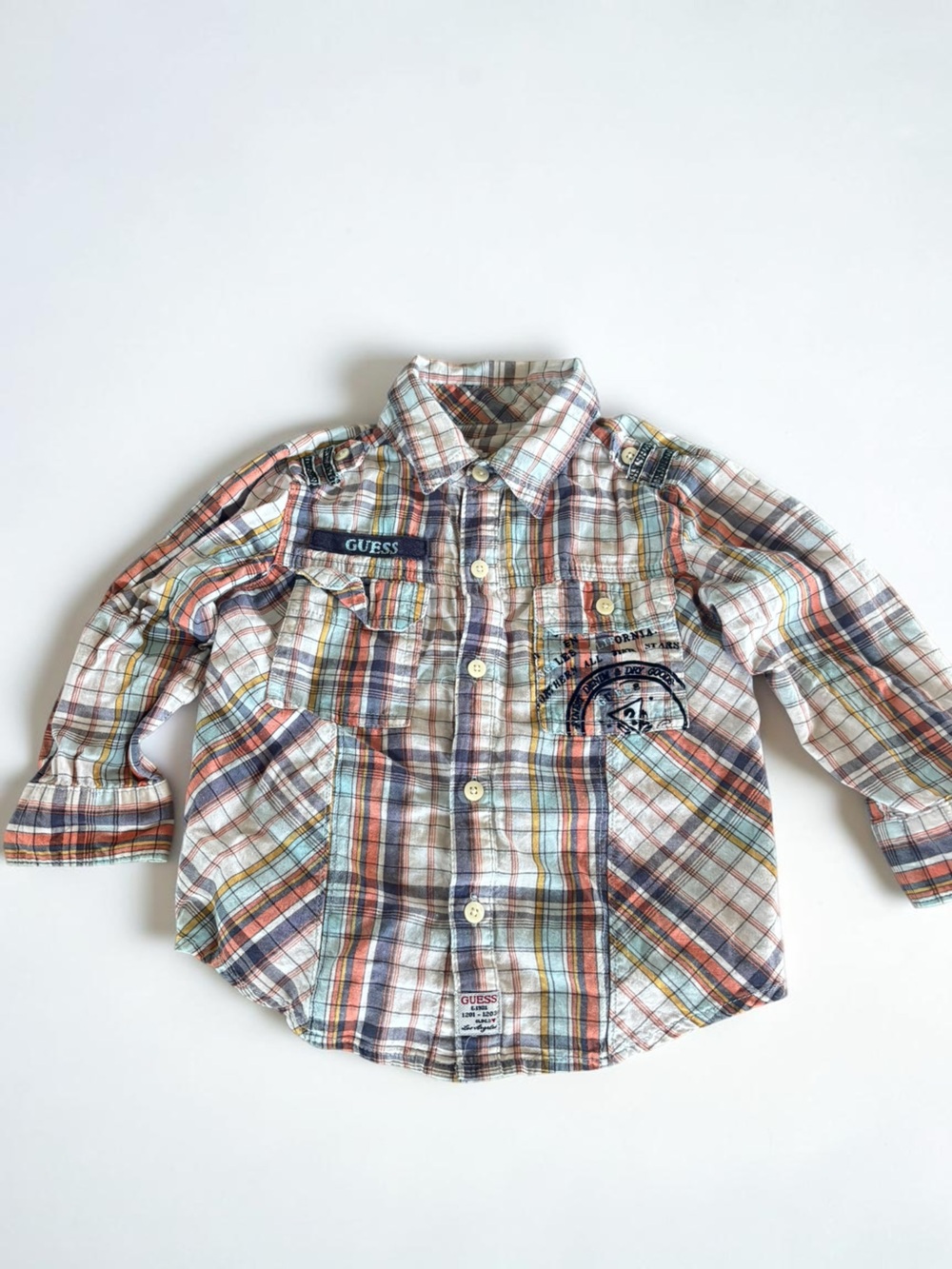 Toddler Plaid Button Up Shirt 24 Months Cotton Long Sleeve